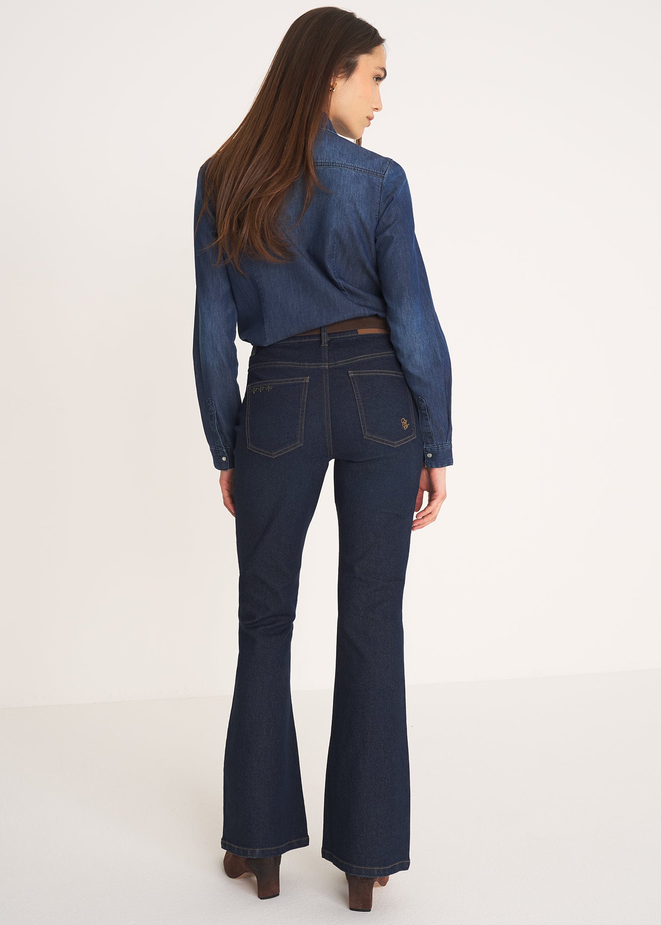 Pantalone denim Cindy modello flare