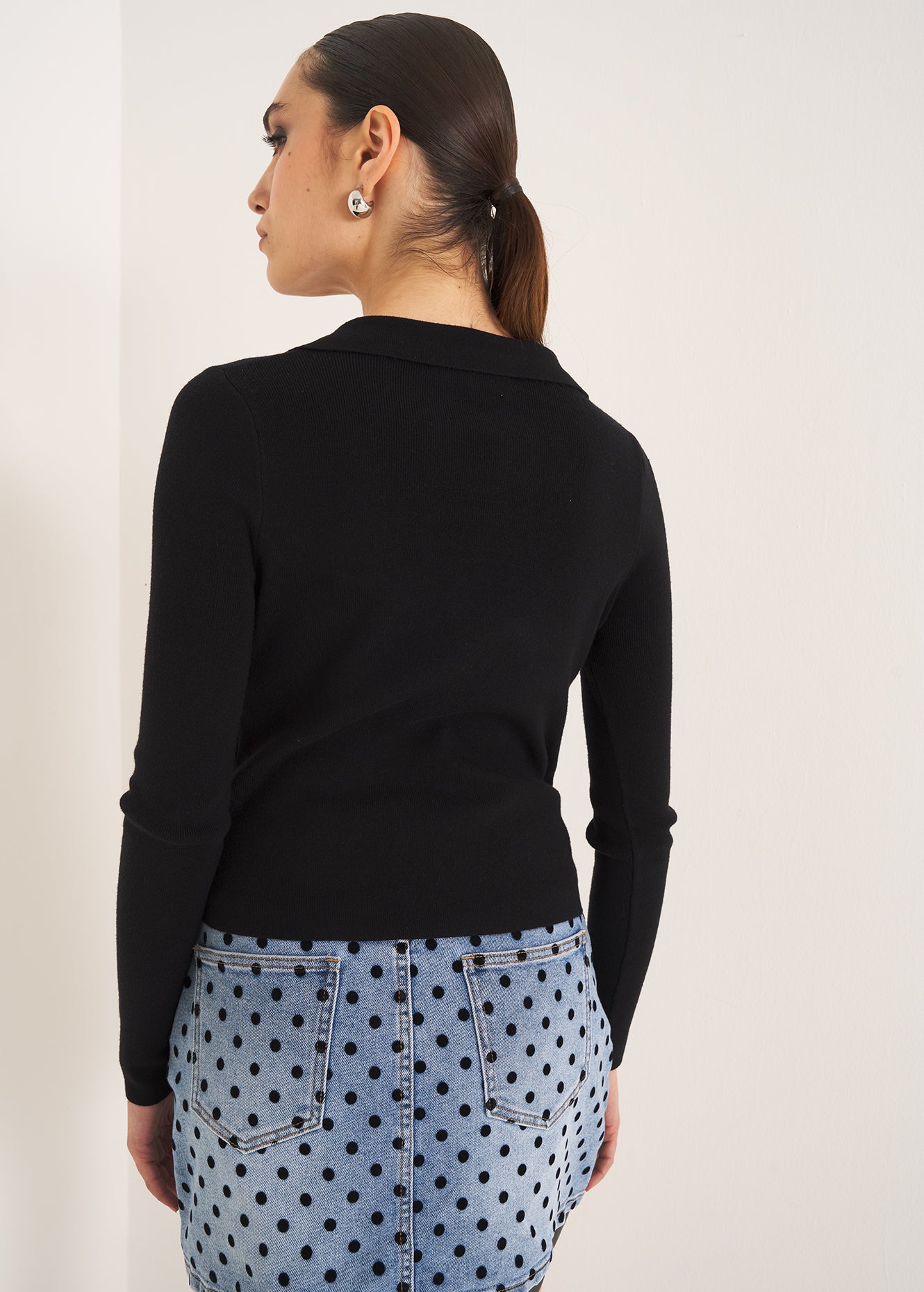 Maglia Melissa con laccetto strass