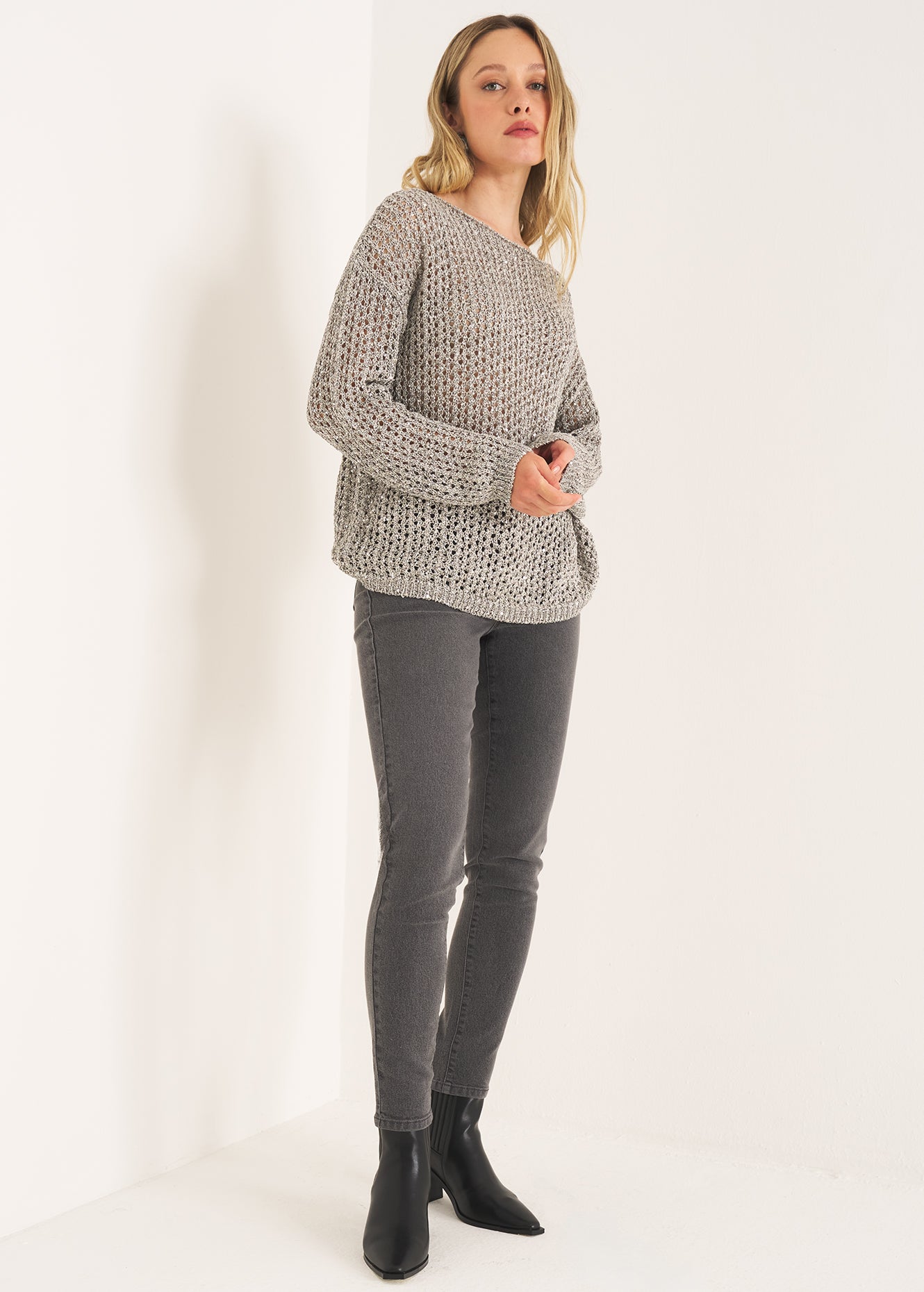 SWEATER - MARIKA - Grey