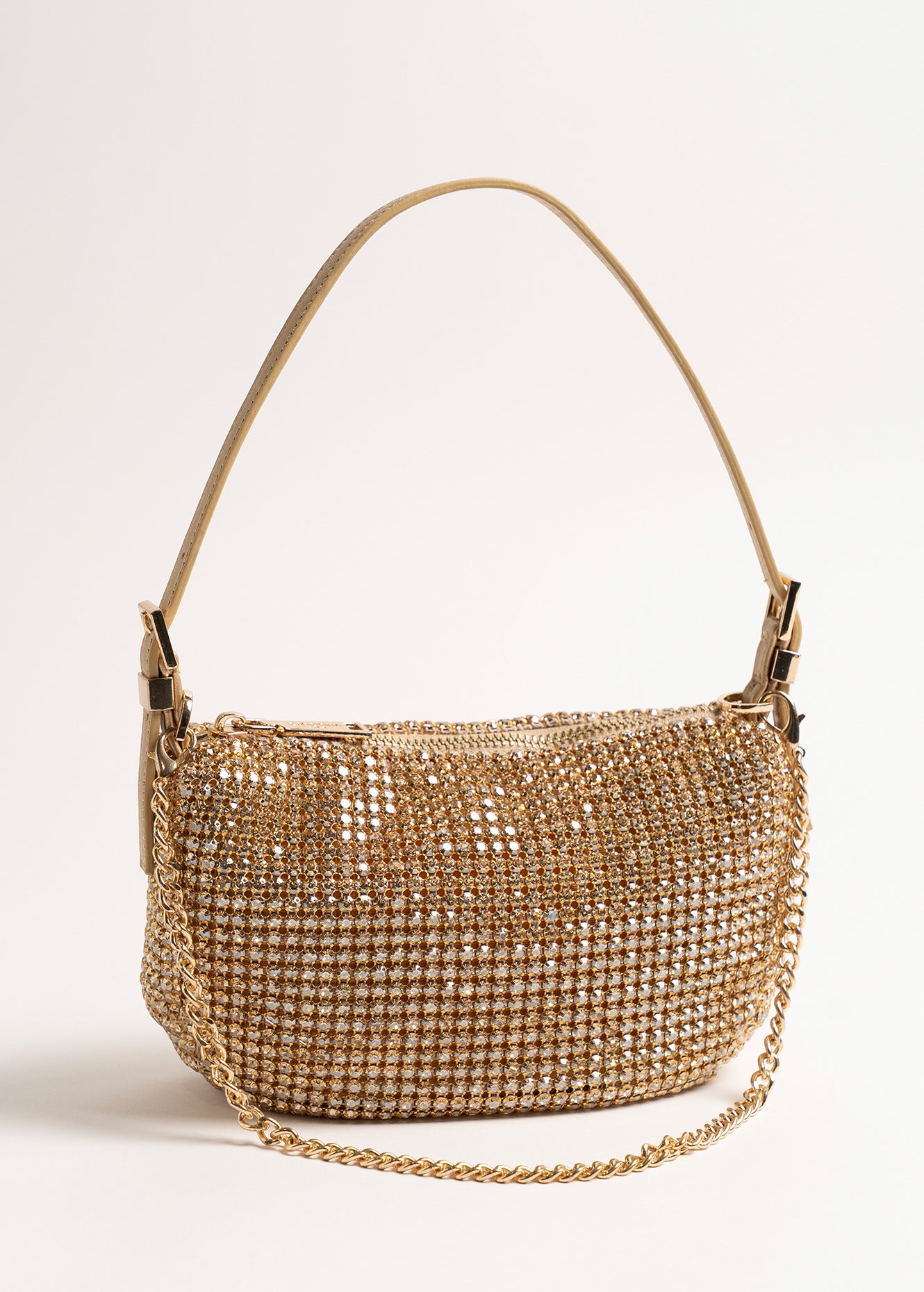 Pochette Barbara con cristalli