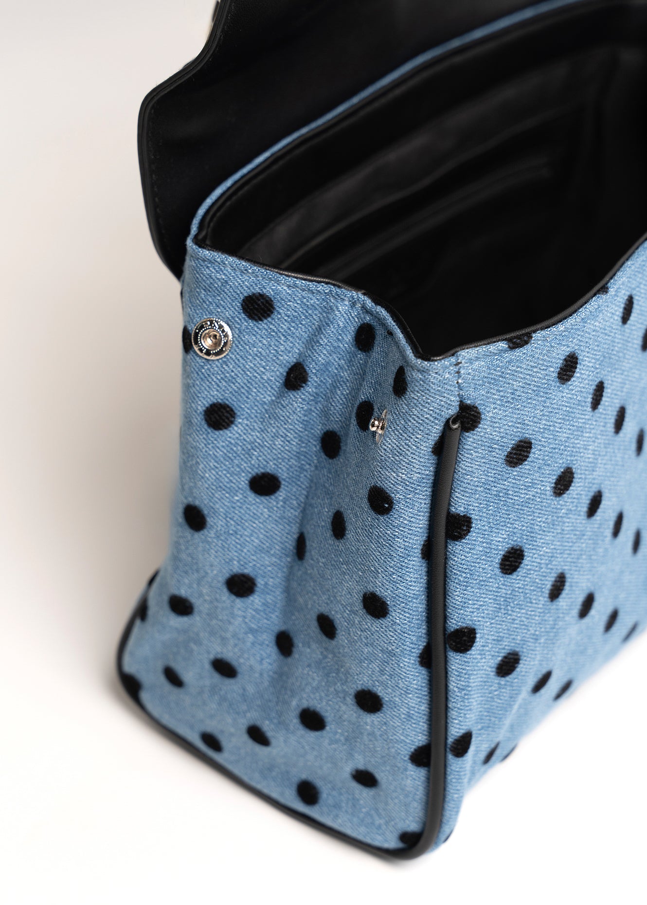 Bauletto Brenda denim pois