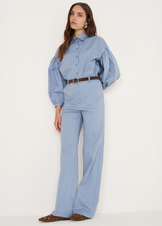PANTS - CLAIR - Cornflower blue