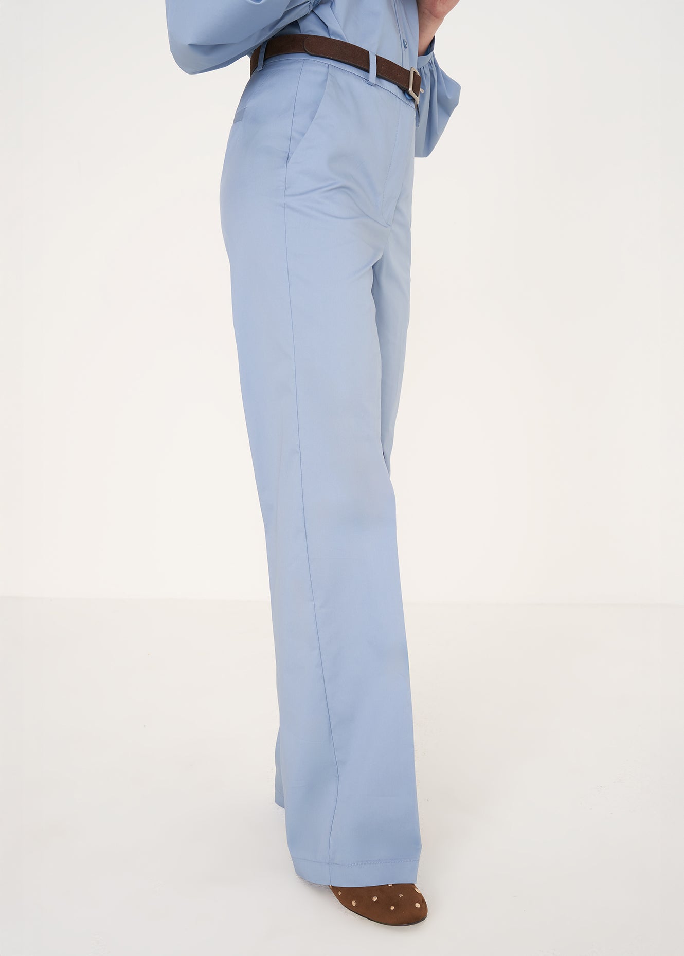 PANTS - CLAIR - Cornflower blue