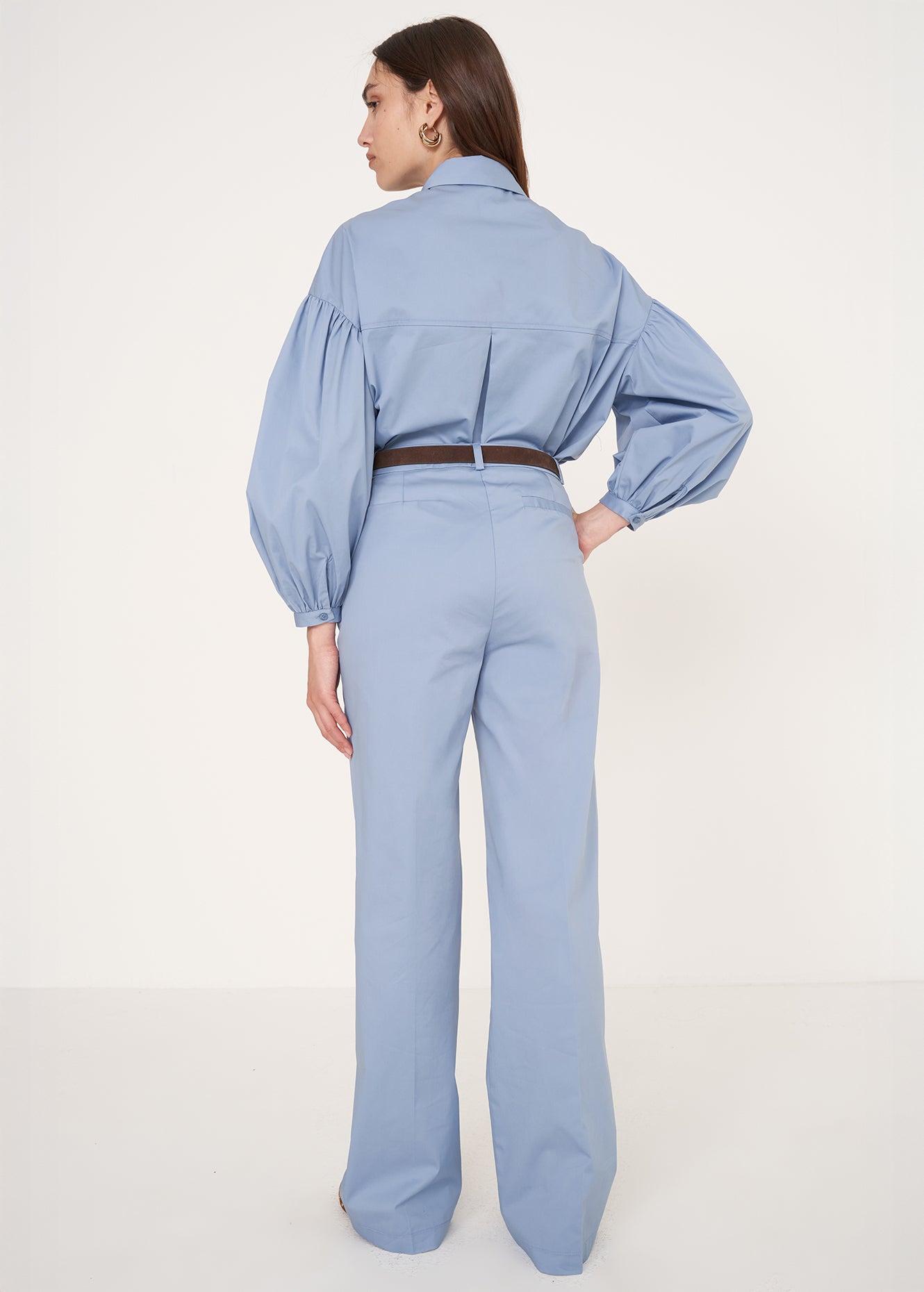 PANTS - CLAIR - Cornflower blue