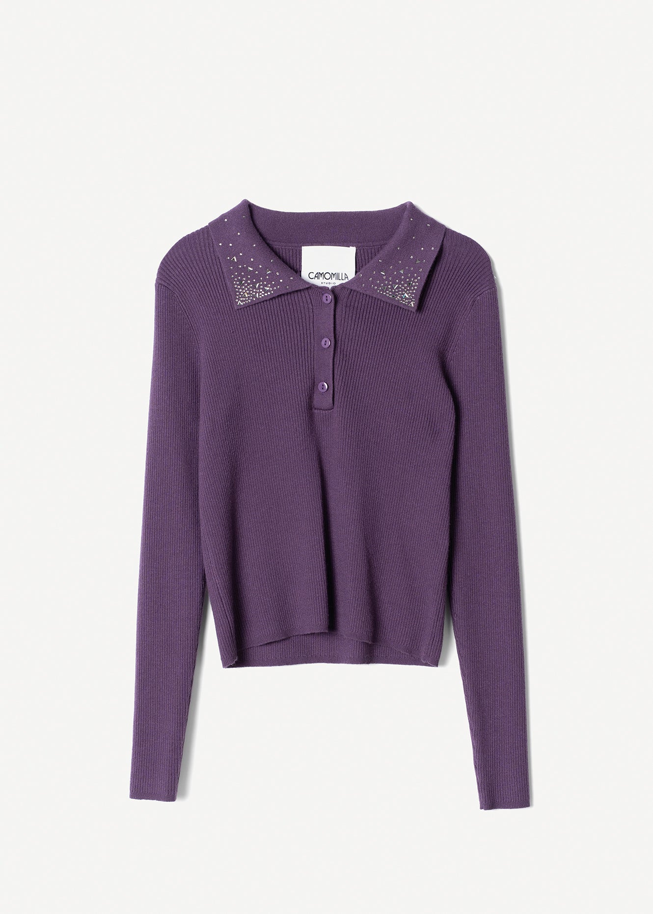 Maglia polo Mendy con strass