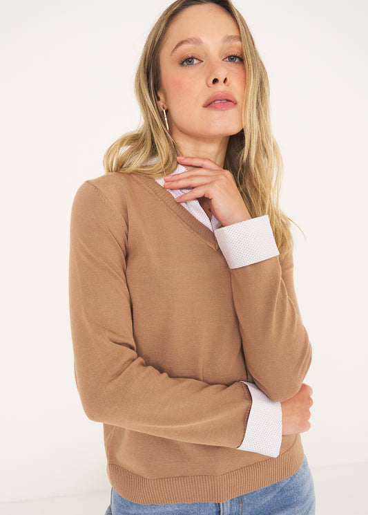 Maglia Myka con dettagli pois