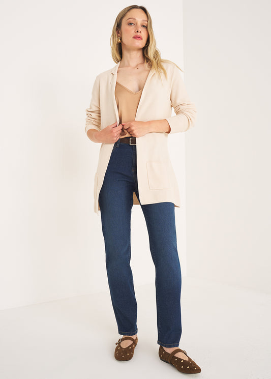 Cardigan Coral Midnight in filo
