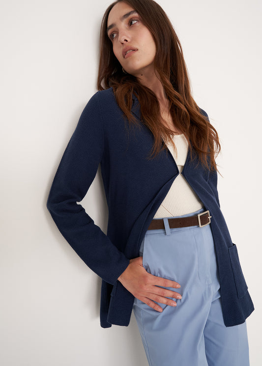 Cardigan Coral Midnight in filo