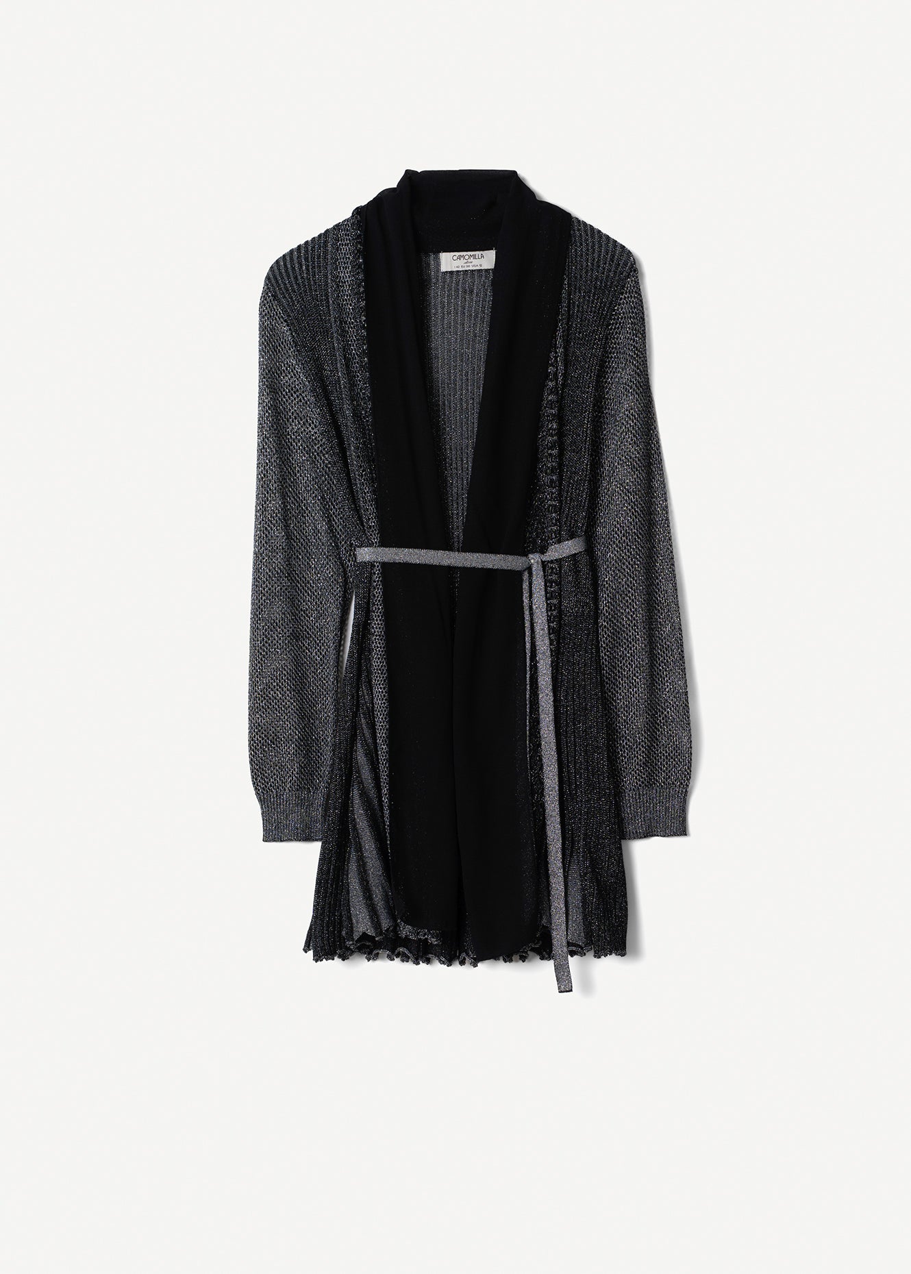 Cardigan Caren in filo con cinta