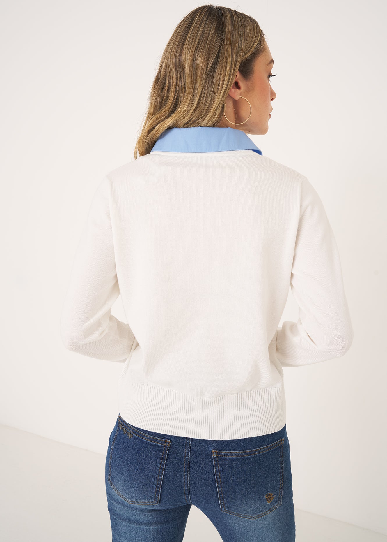 Cardigan Crazy con dettagli camicia
