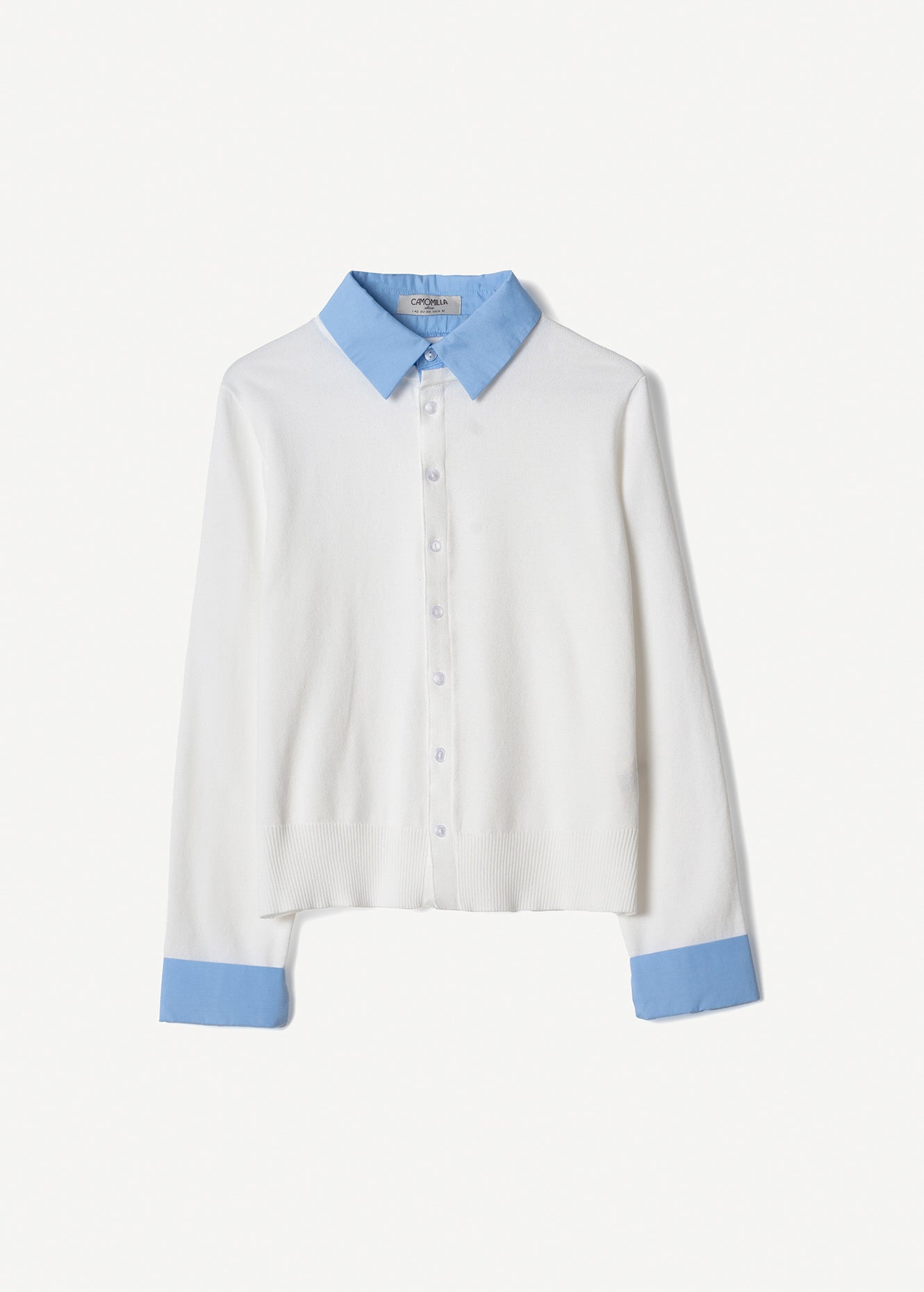 Cardigan Crazy con dettagli camicia