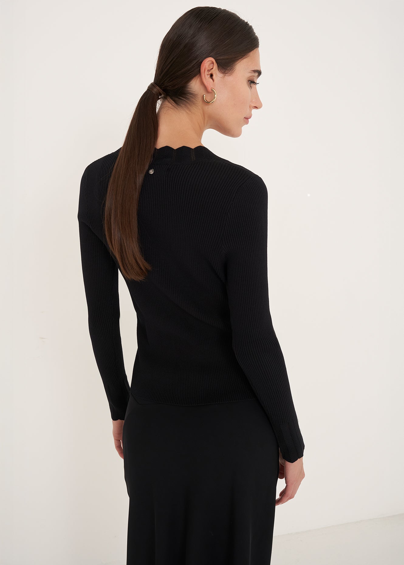 Cardigan Cher con bottoni perla
