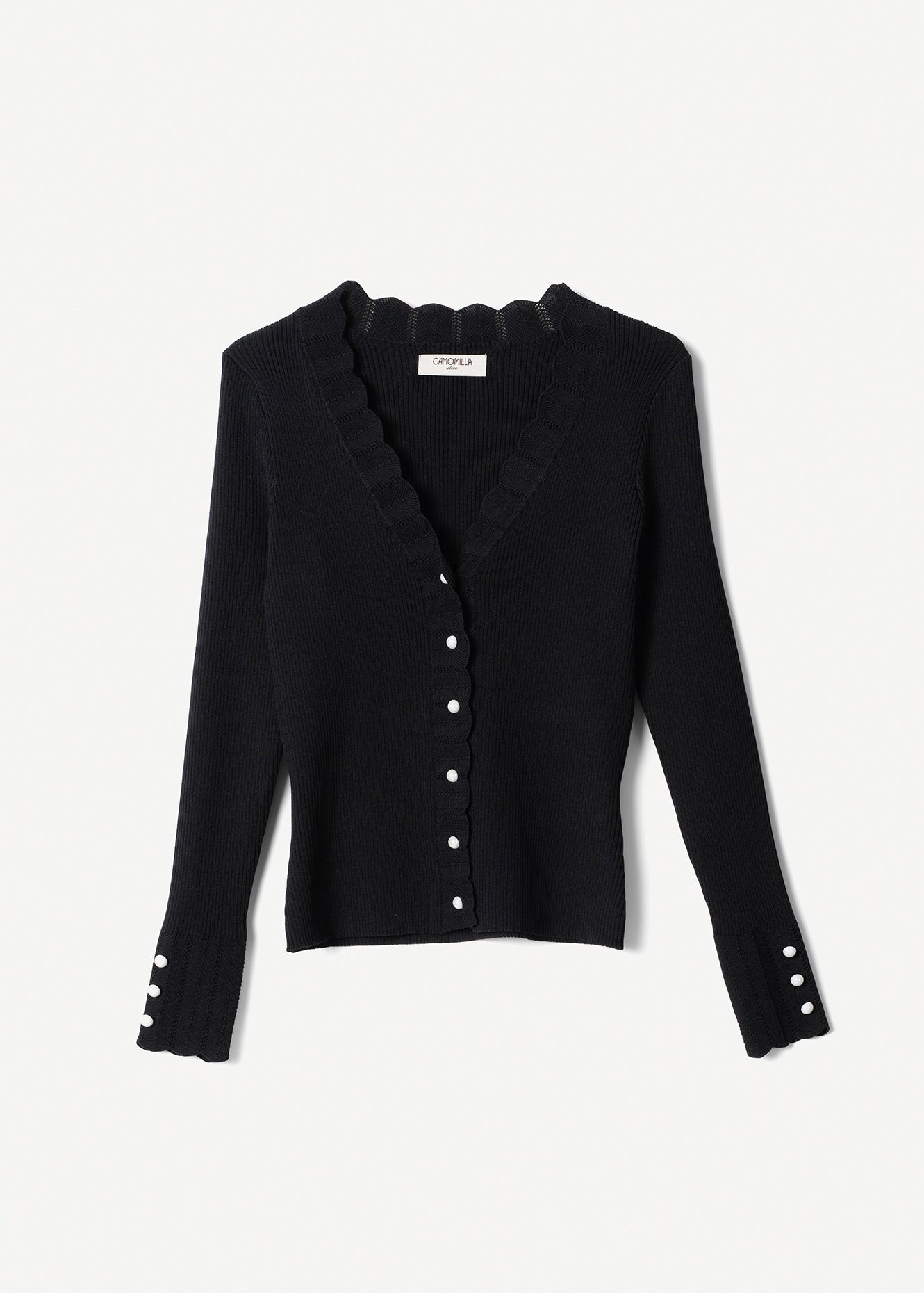 Cardigan Cher con bottoni perla
