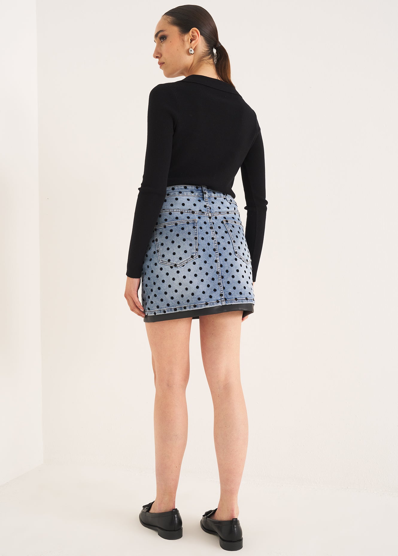 SKIRT - GRETA - Denim blue