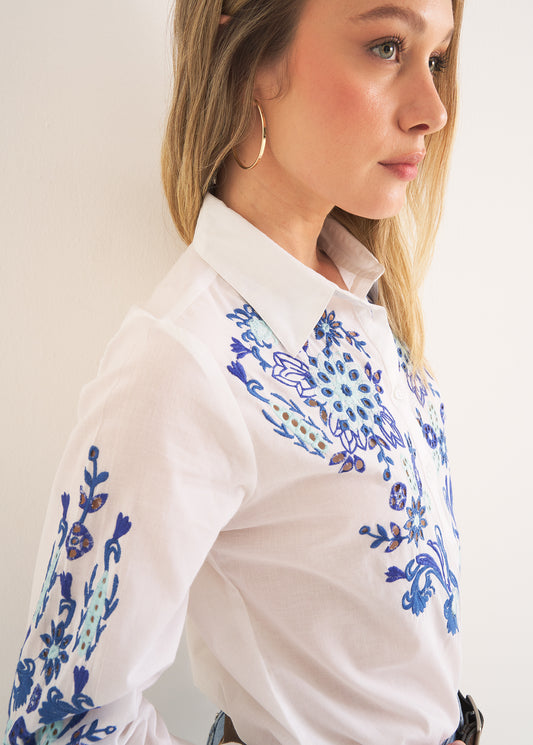 Camicia Carolyn in cotone