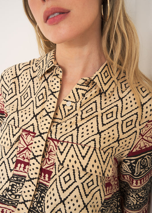 Camicia Cruise etnica