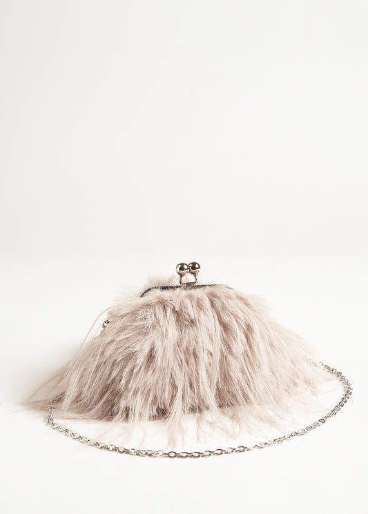 Pochette Bel in ecopelo lungo