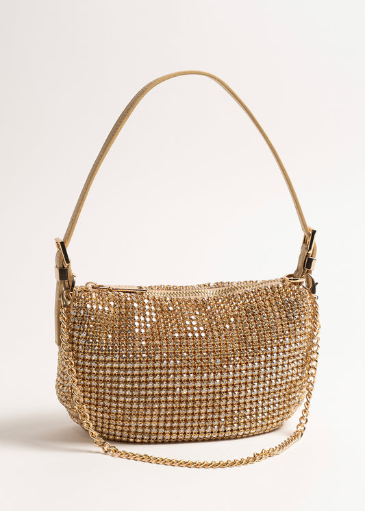 Pochette Barbara con cristalli