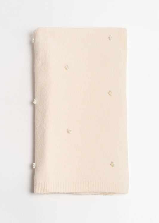 Sciarpa Sarym con micro perle